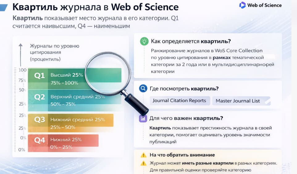 Квартиль журнала Web of Science