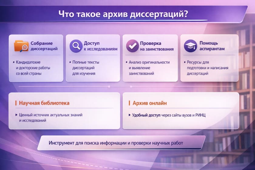 Что такое архив диссертаций