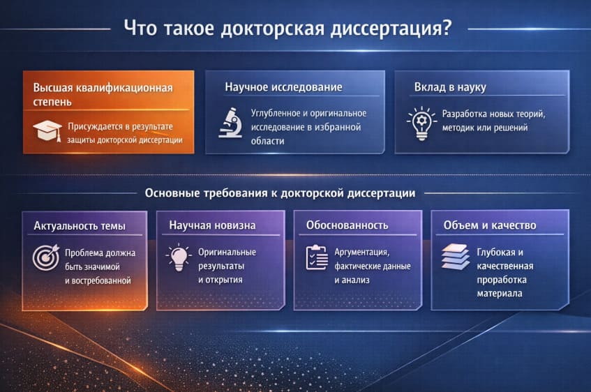 Что такое докторская диссертация