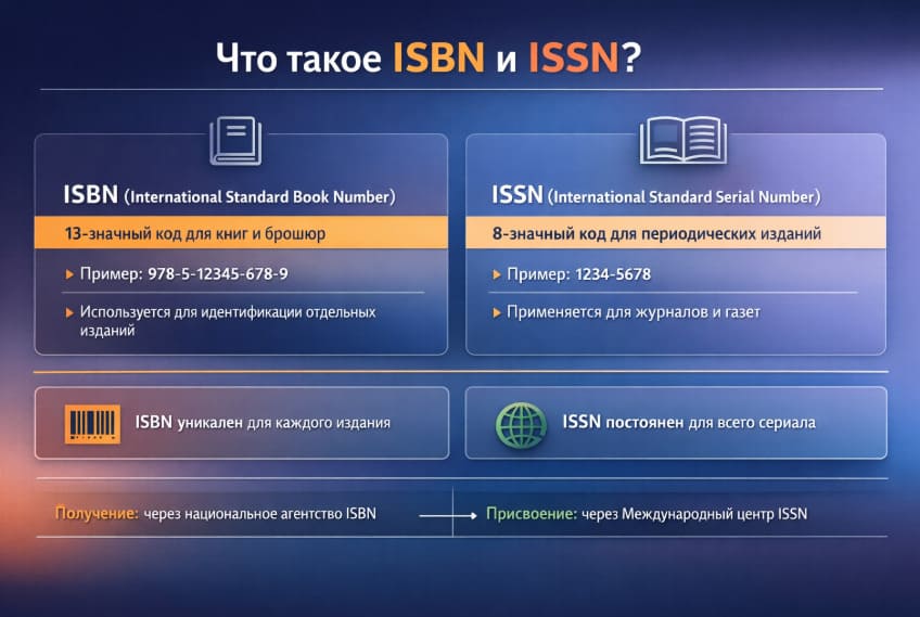 Что такое ISBN и ISSN 