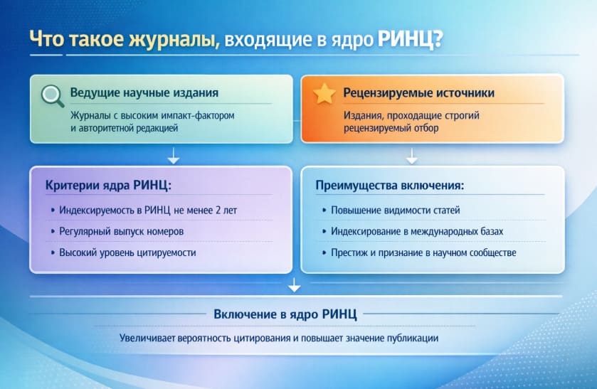 Что такое журналы, входящие в ядро РИНЦ