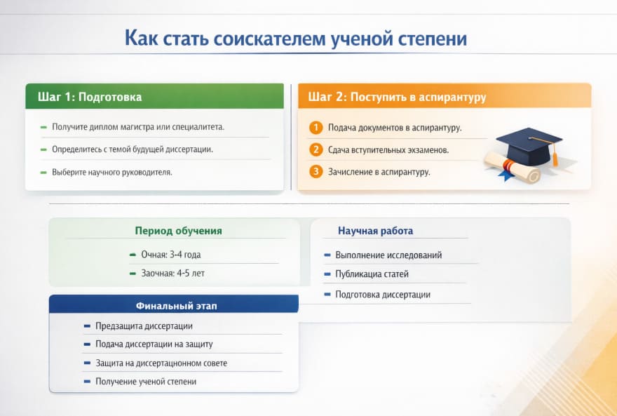 Как стать соискателем ученой степени