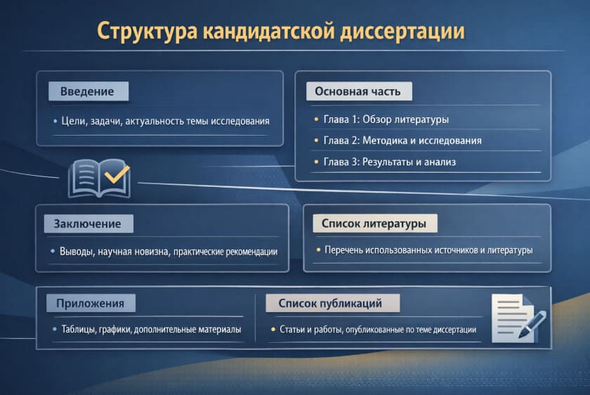 Структура кандидатской диссертации