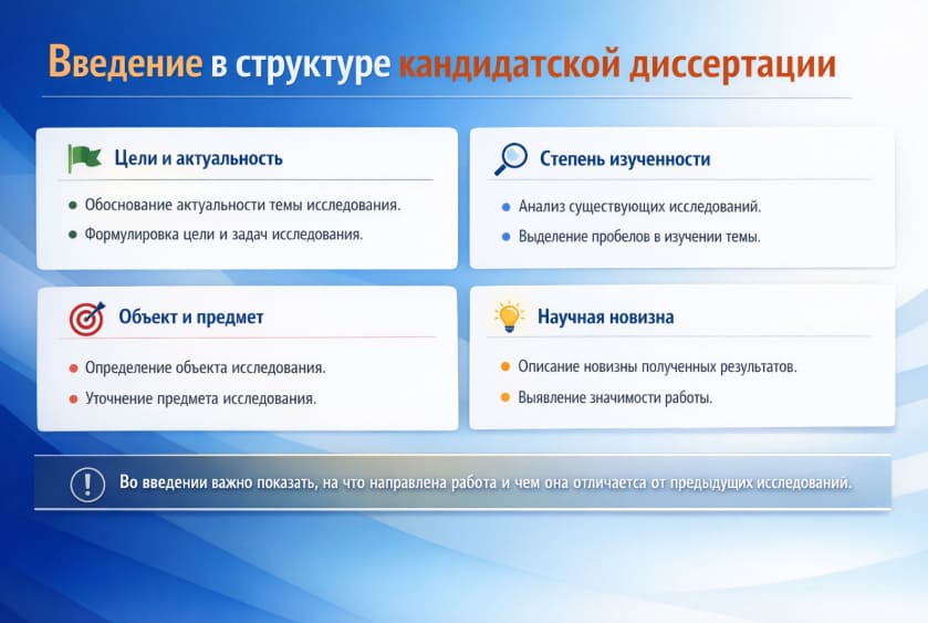 Введение в кандидатской диссертации