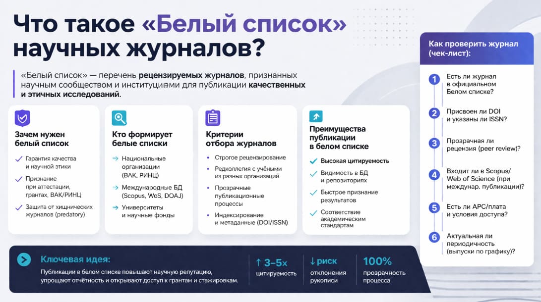 Что такое "Белый список" научных журналов
