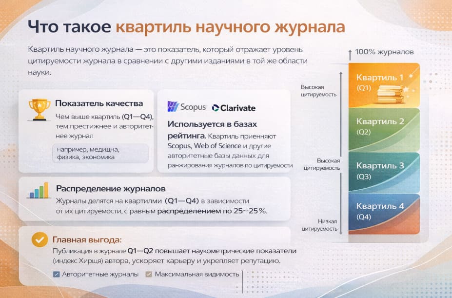 Что такое квартиль научного журнала