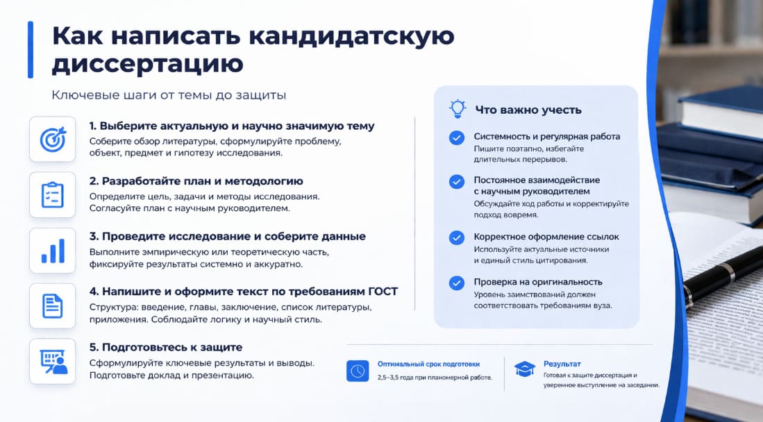 Как написать кандидатскую диссертацию