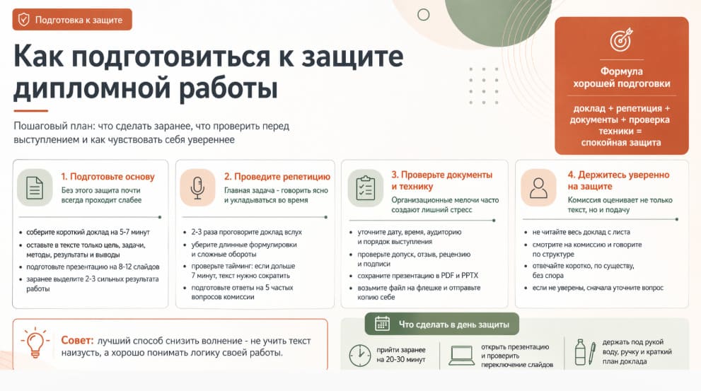 Как подготовиться к защите дипломной работы