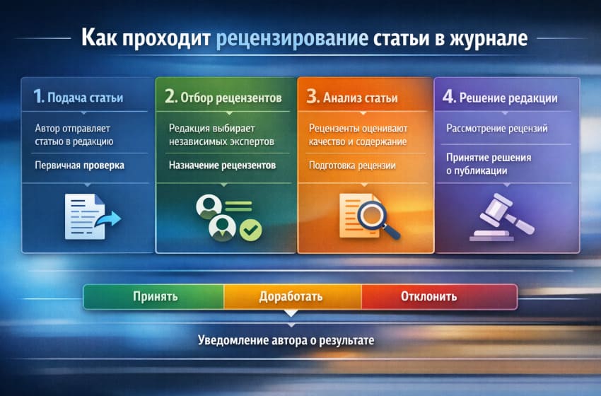 Как проходит рецензирование статьи в журнале