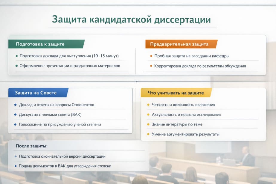 Защита кандидатской диссертации