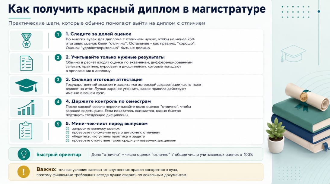 Как получить красный диплом в магистратуре