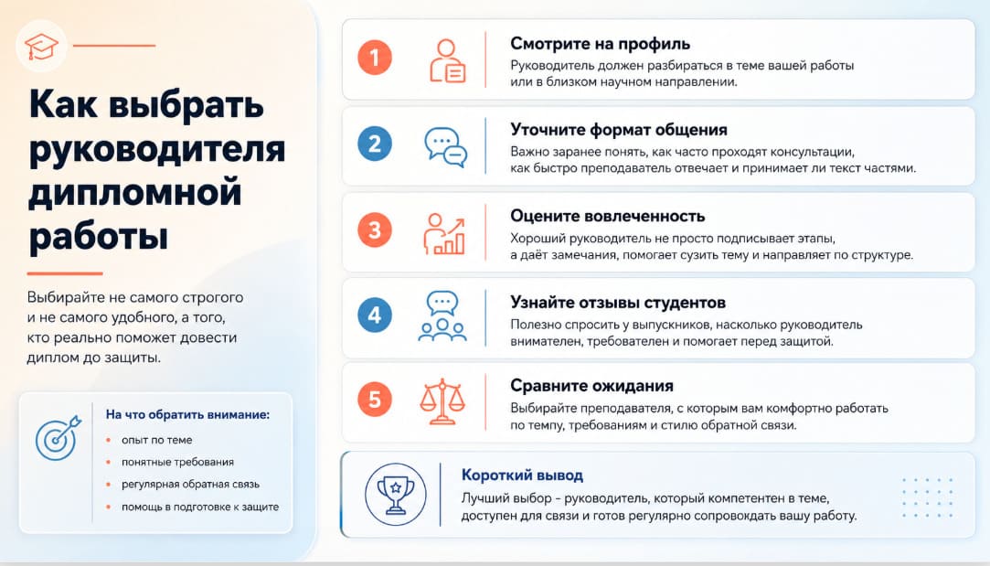 Как выбрать руководителя дипломной работы