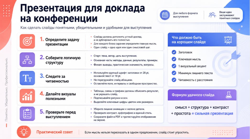 Презентация для доклада на конференции