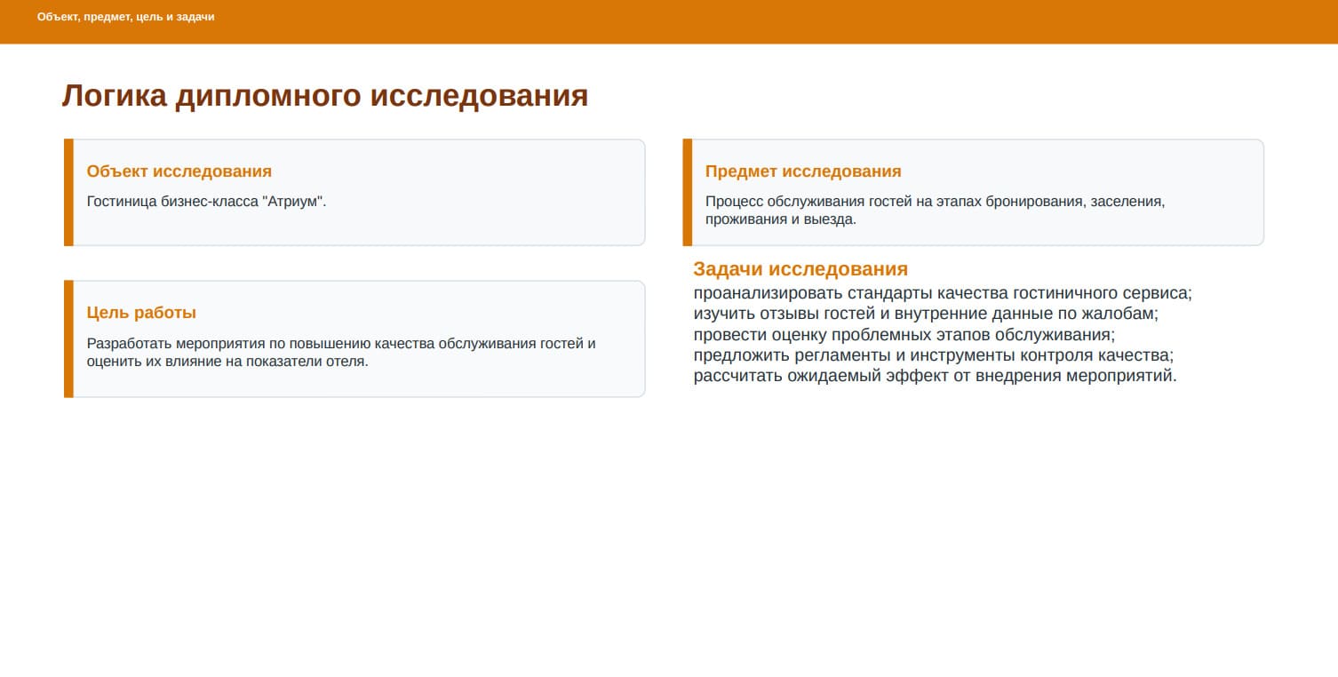 Пример презентации к диплому