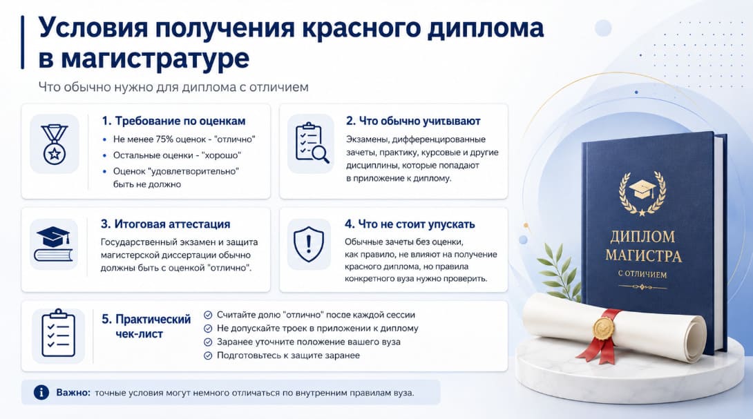 Условия получения красного диплома в магистратуре