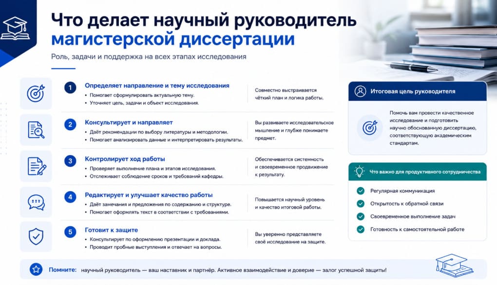Что делает научный руководитель магистерской диссертации