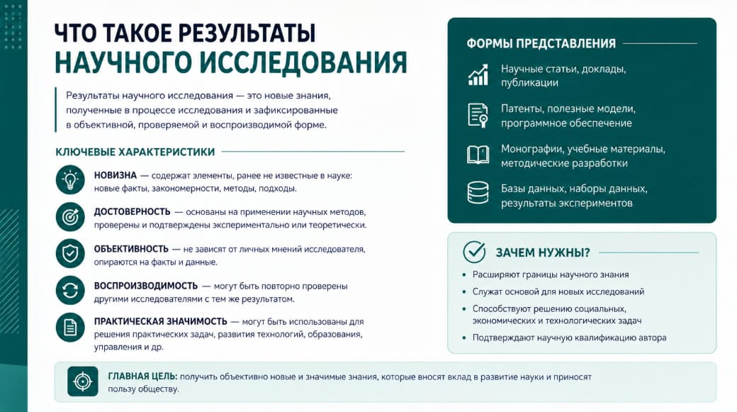 Что такое результаты научного исследования