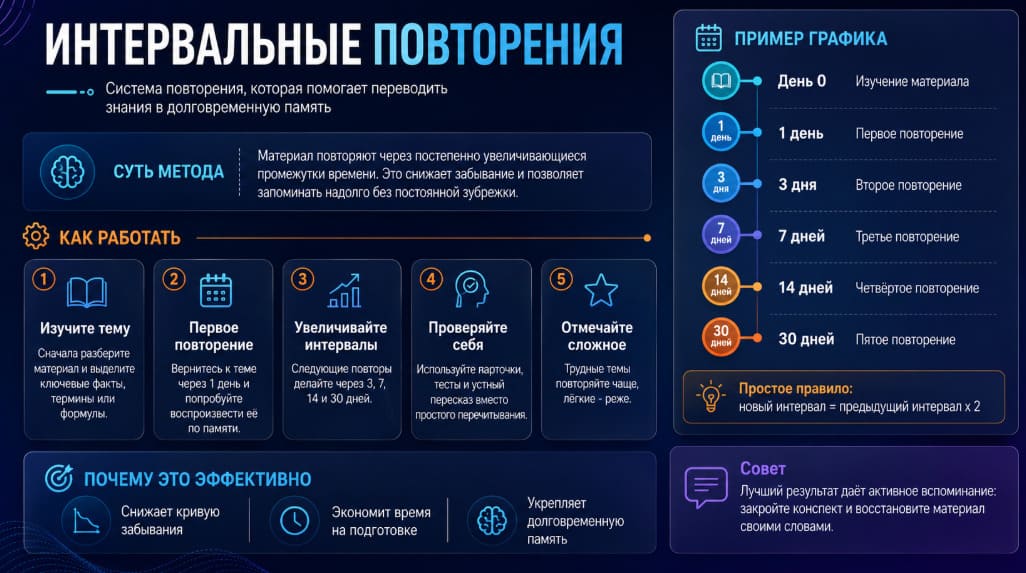 Интервальные повторения