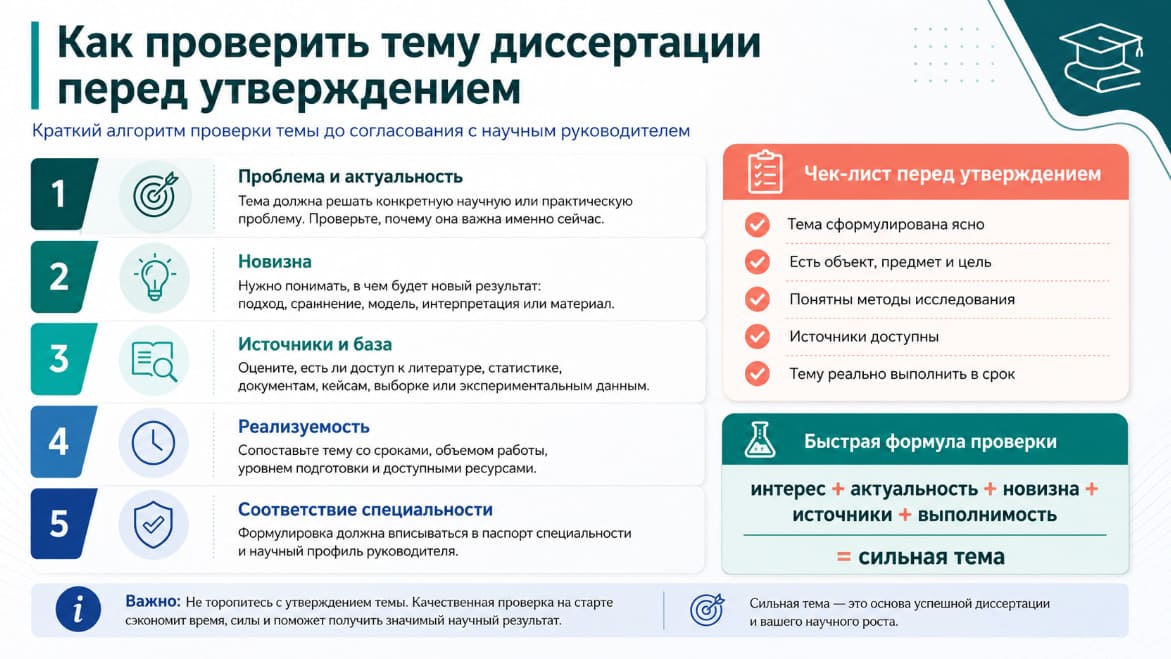 Как проверить тему диссертации перед утверждением