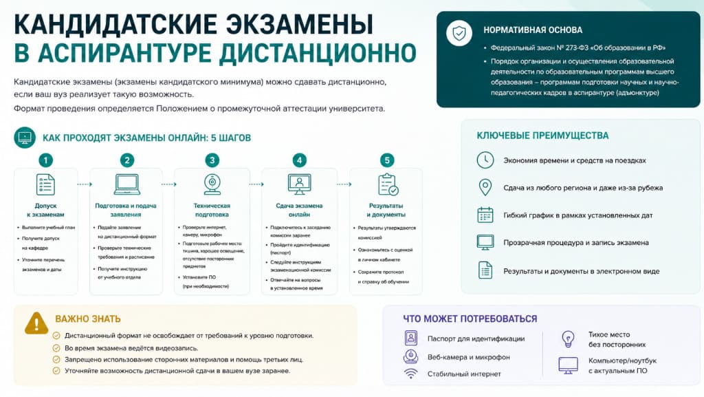 Кандидатские экзамены в аспирантуре дистанционно