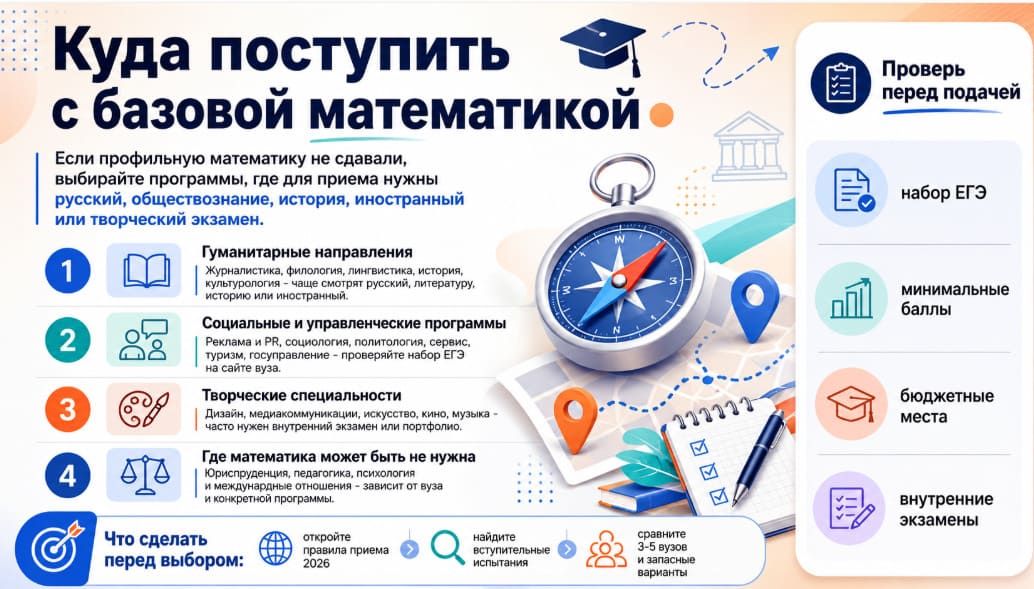Куда поступить с базовой математикой