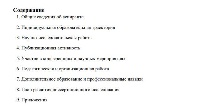 портфолио аспиранта