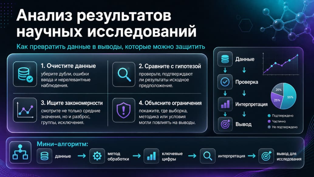 Анализ результатов научных исследований
