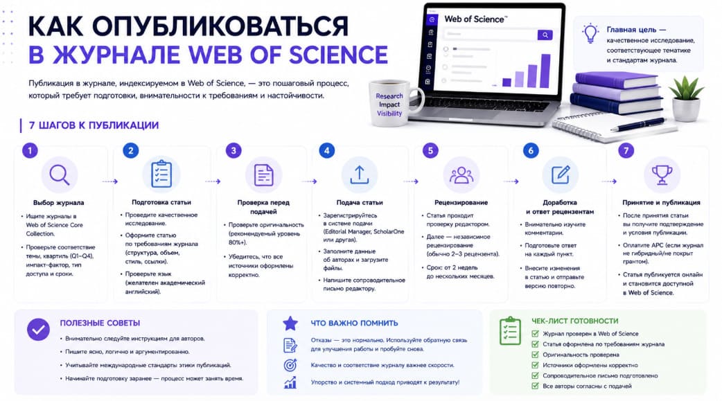 Как опубликоваться в журнале Web of Science