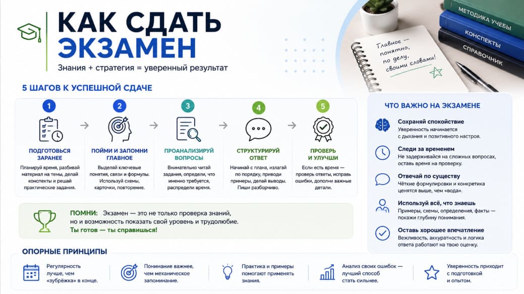 Как сдать экзамен