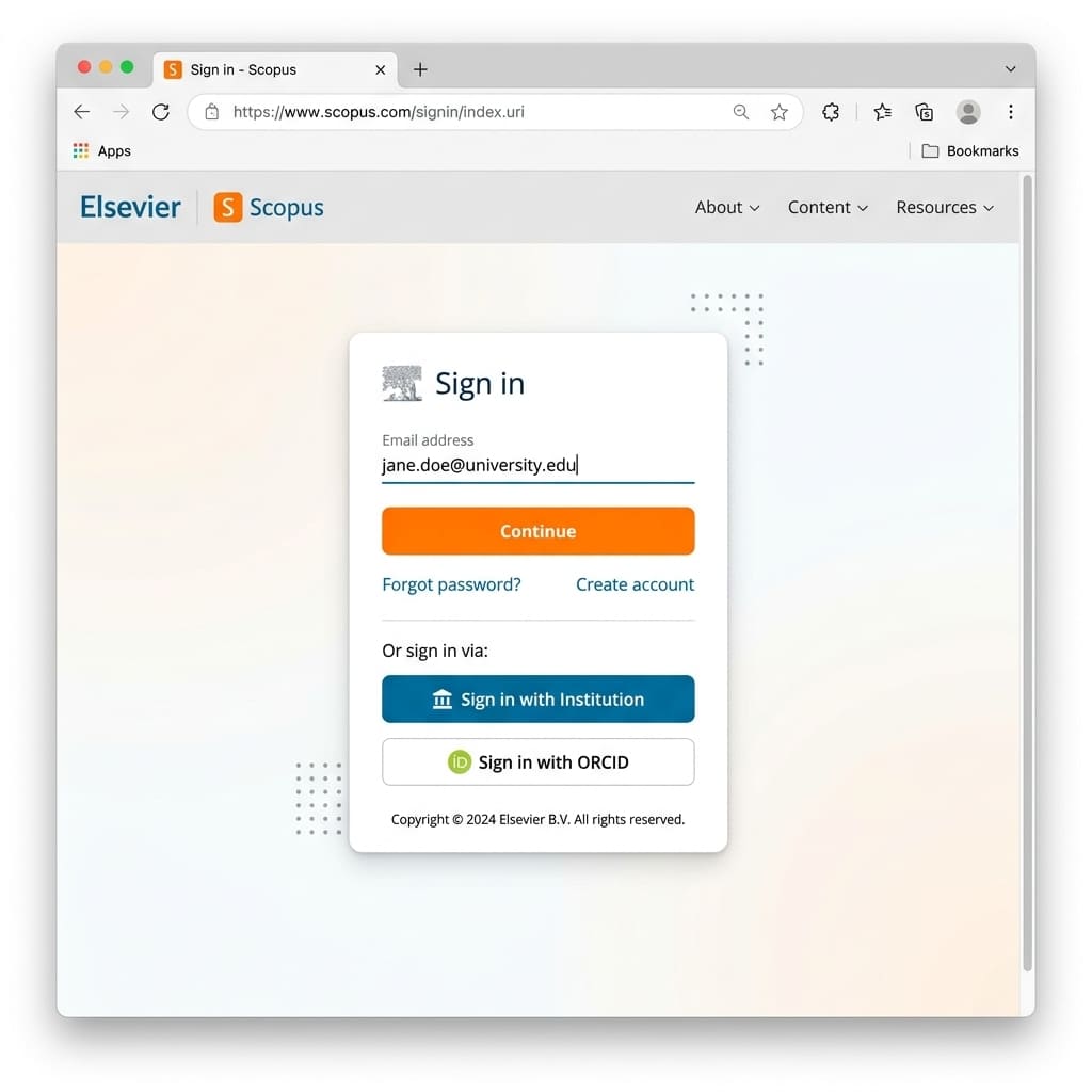 Как войти в базу Scopus