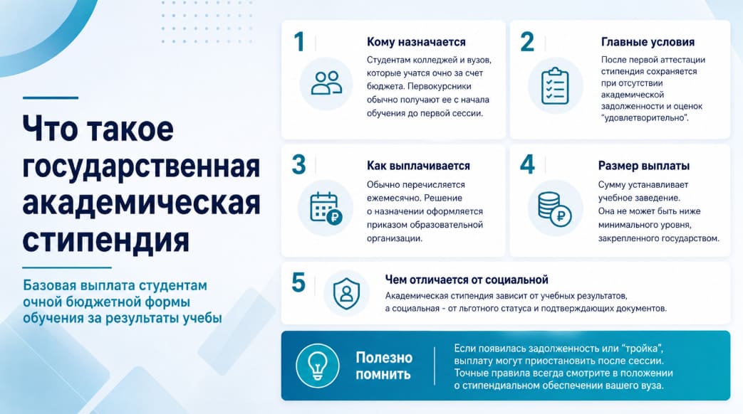Что такое государственная академическая стипендия