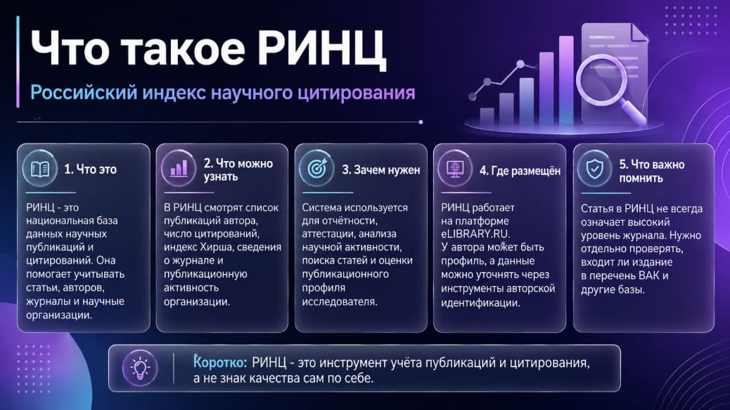 Что такое РИНЦ