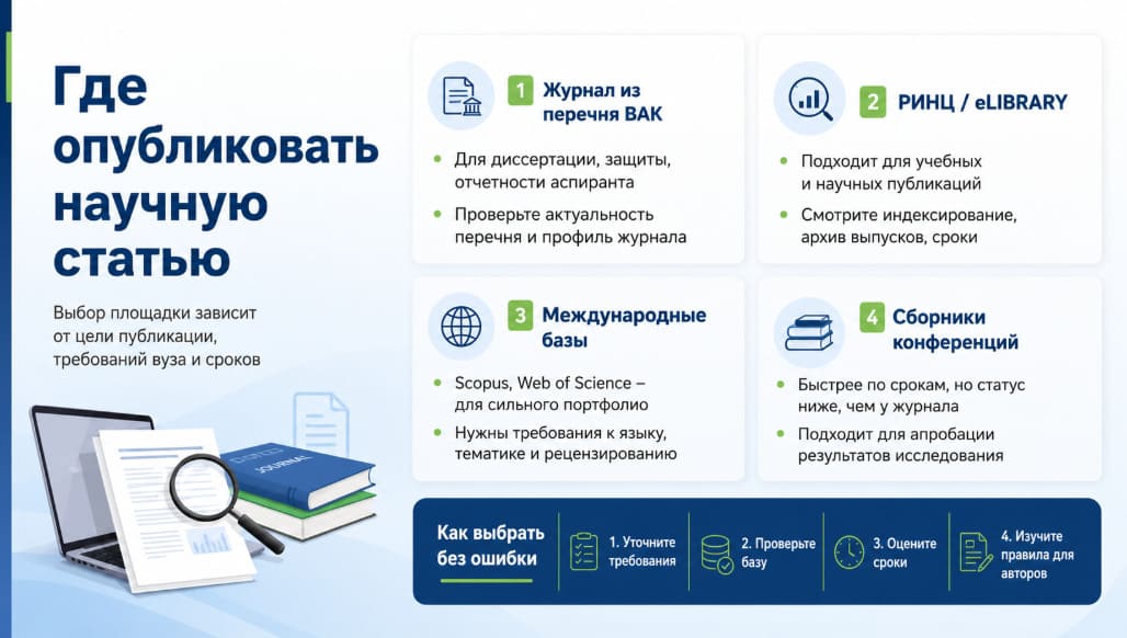 где опубликовать научную статью