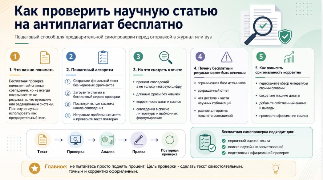 Как проверить научную статью на антиплагиат бесплатно