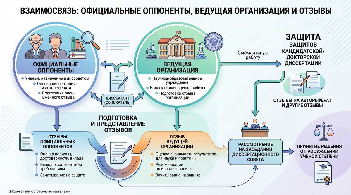 Отзывы и оппоненты: кто и что должен предоставить