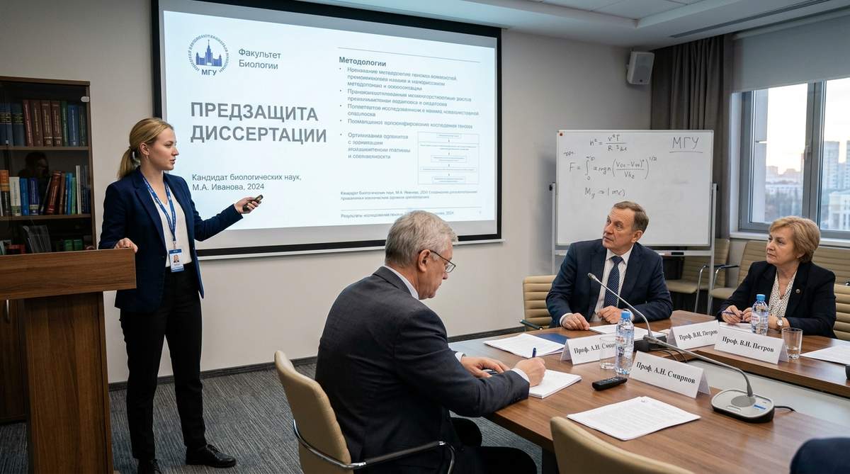Предзащита аспирантской диссертации на кафедре