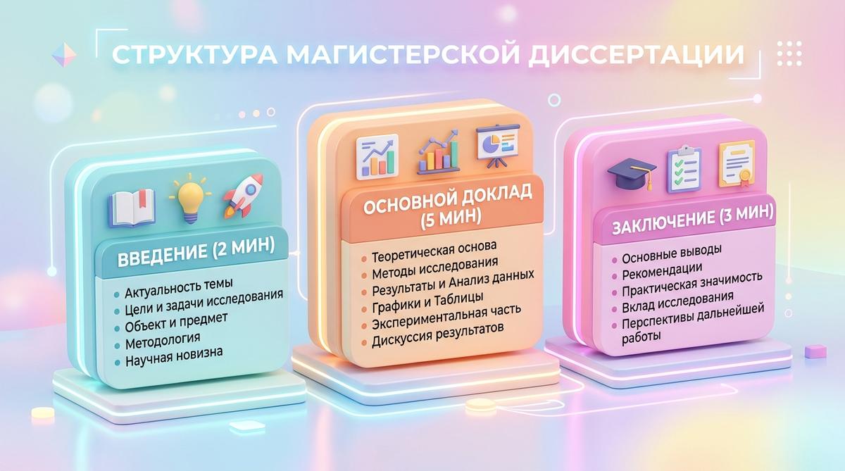 Пример структуры доклада на предзащите магистерской диссертации