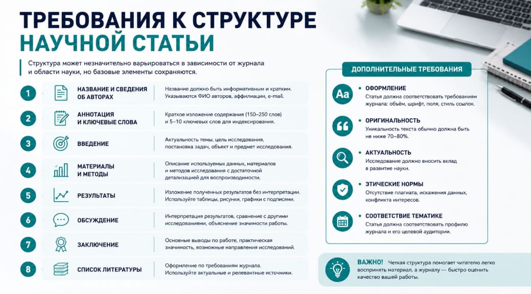 Требования к структуре научной статьи