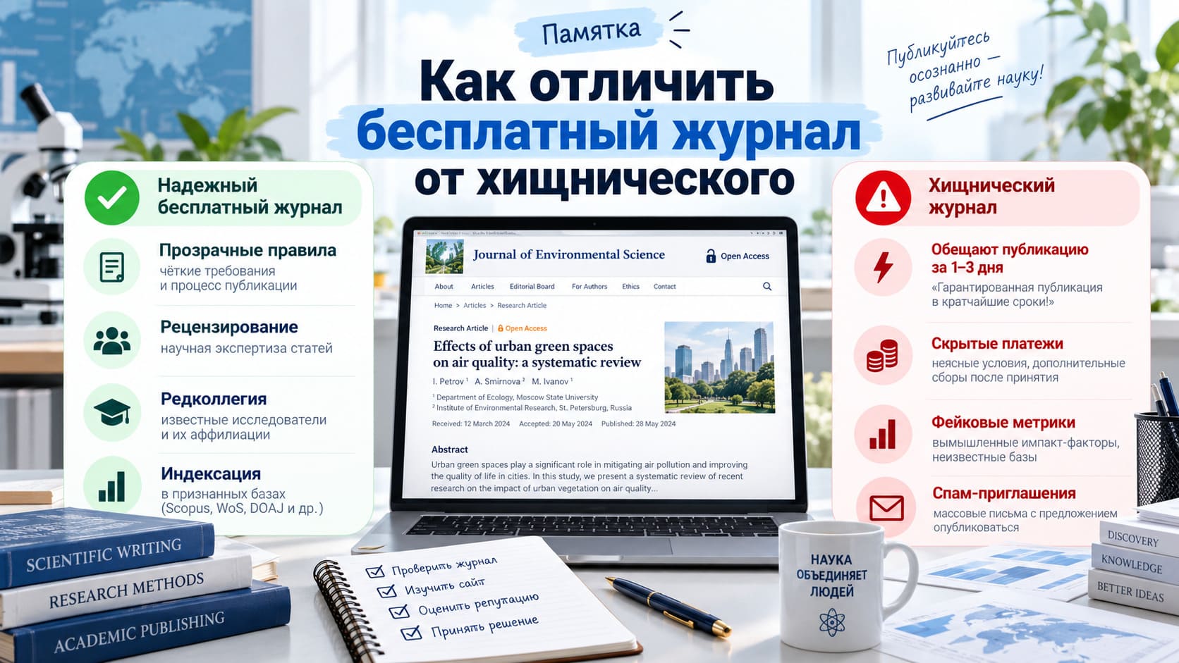 Как отличить бесплатный журнал от хищнического