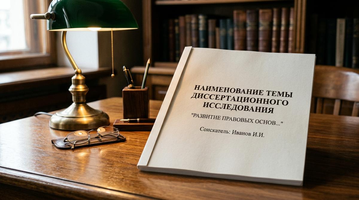 Наименование темы диссертационного исследования: правила формулировки