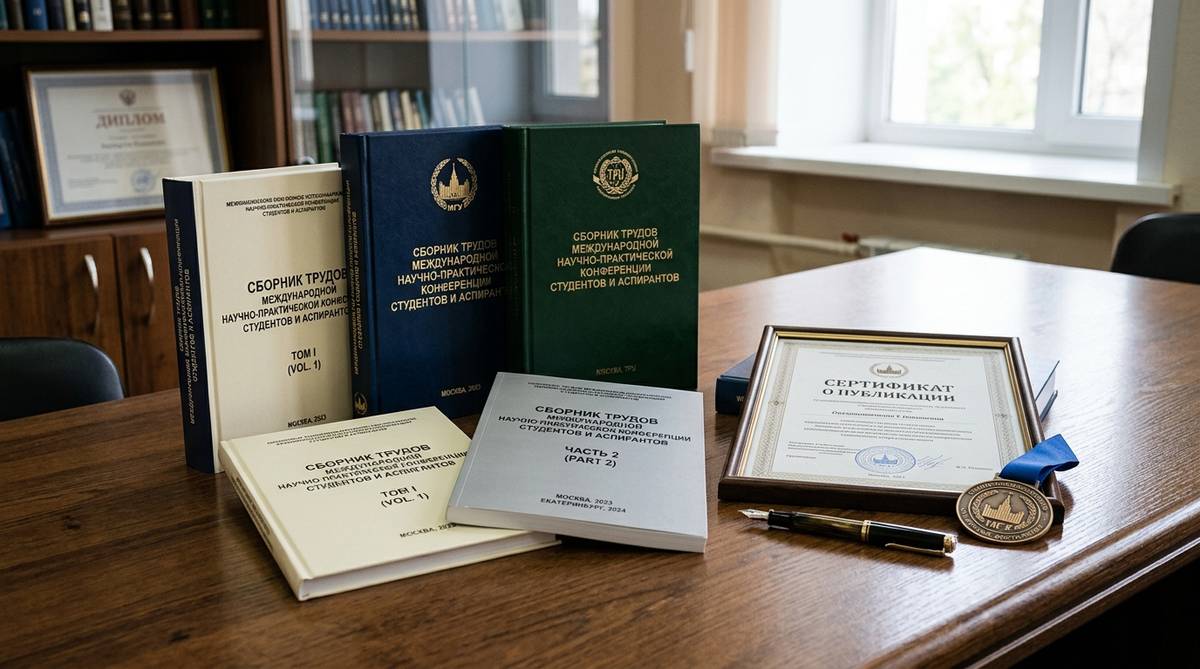 Сборники трудов международных научных конференций и сертификаты о публикации