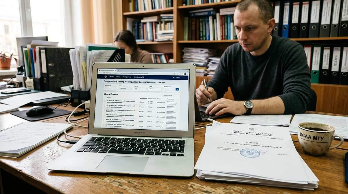Список действующих диссертационных советов ВАК: где найти