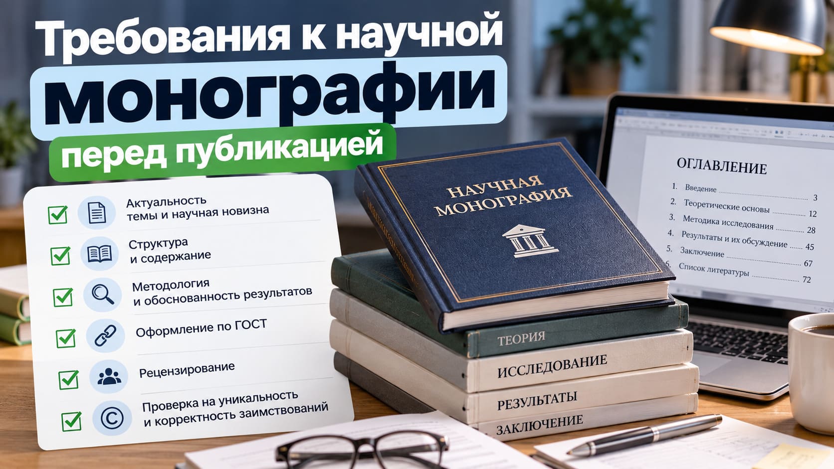 Требования к научной монографии перед публикацией