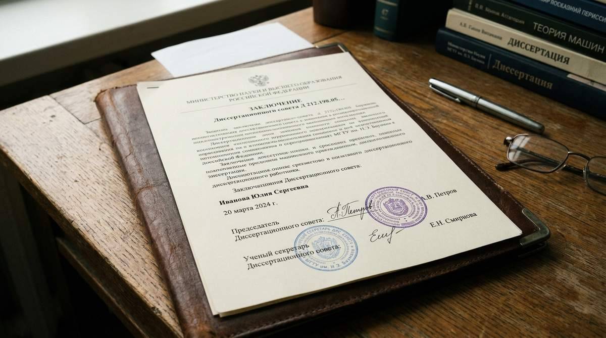 Заключение диссертационного совета