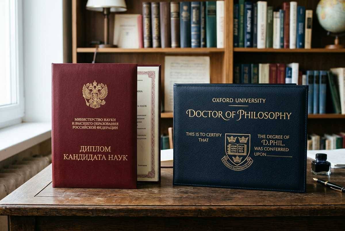 Как соотносятся ученые степени на английском языке и российская система аттестации