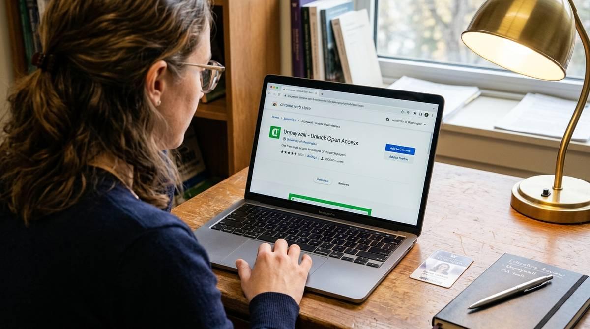 Как установить расширение Unpaywall