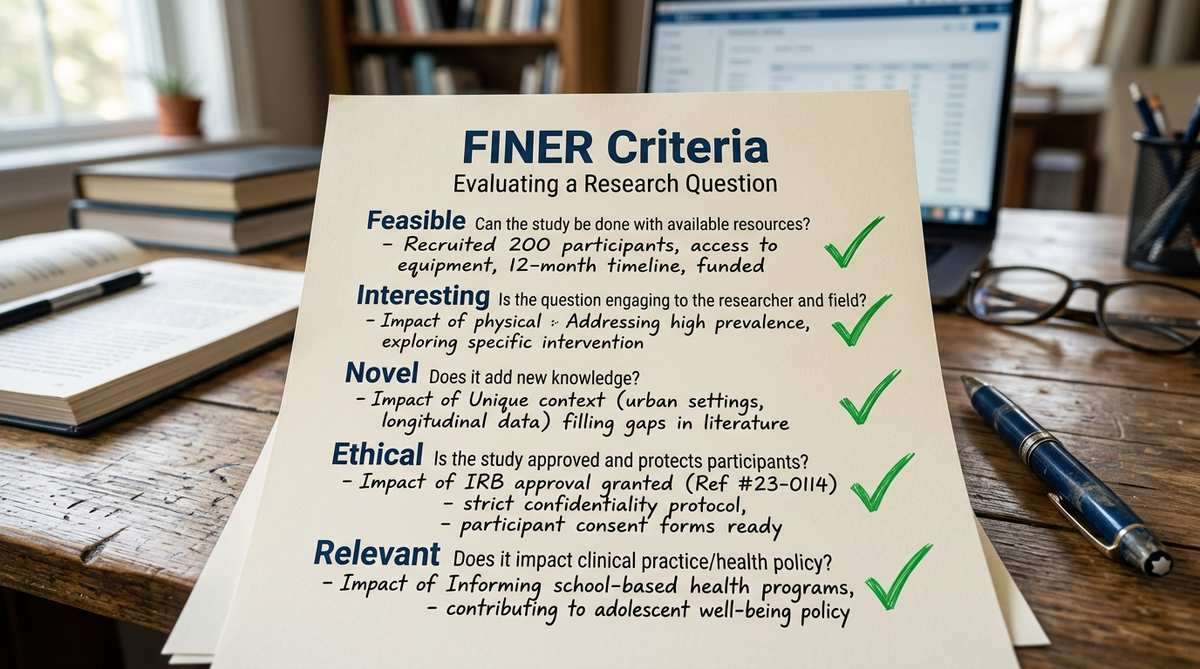 Критерии FINER: как проверить вопрос до начала работы