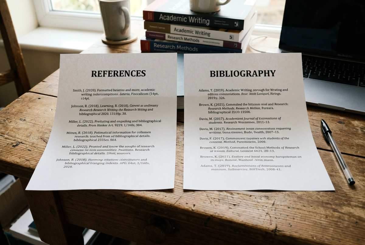 Разница между References и Bibliography и назначение англоязычного списка